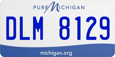 MI license plate DLM8129