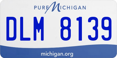 MI license plate DLM8139