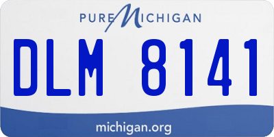 MI license plate DLM8141