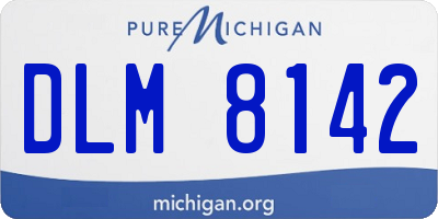 MI license plate DLM8142