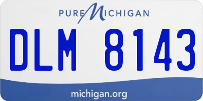 MI license plate DLM8143