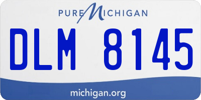 MI license plate DLM8145