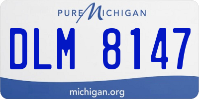 MI license plate DLM8147