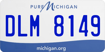 MI license plate DLM8149