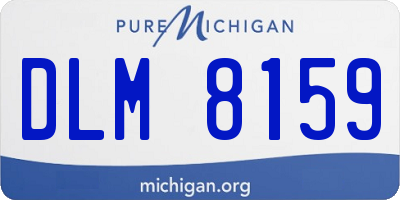 MI license plate DLM8159