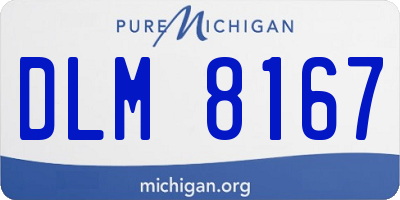MI license plate DLM8167