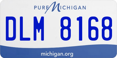 MI license plate DLM8168