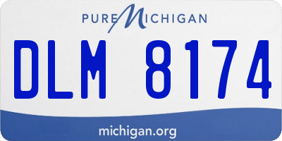 MI license plate DLM8174