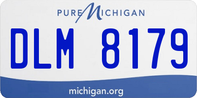 MI license plate DLM8179