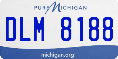 MI license plate DLM8188