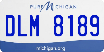 MI license plate DLM8189