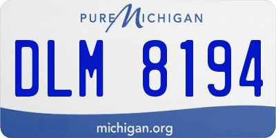 MI license plate DLM8194