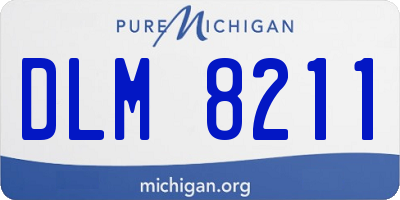 MI license plate DLM8211