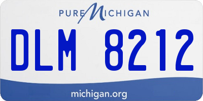 MI license plate DLM8212