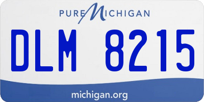 MI license plate DLM8215