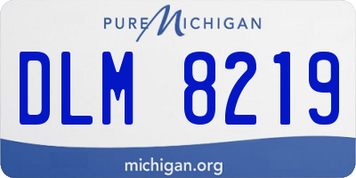MI license plate DLM8219