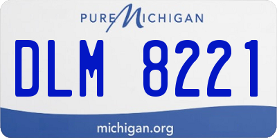 MI license plate DLM8221