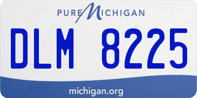 MI license plate DLM8225