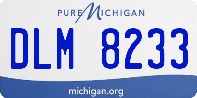 MI license plate DLM8233