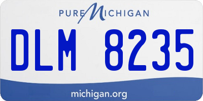 MI license plate DLM8235