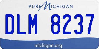 MI license plate DLM8237