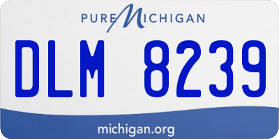 MI license plate DLM8239
