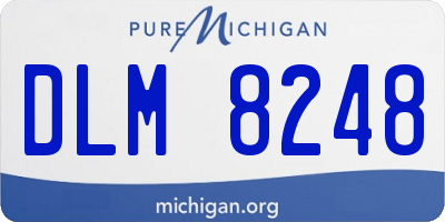MI license plate DLM8248