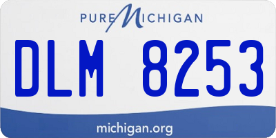 MI license plate DLM8253