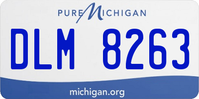 MI license plate DLM8263