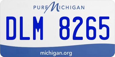 MI license plate DLM8265