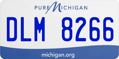 MI license plate DLM8266