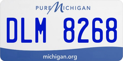 MI license plate DLM8268