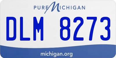 MI license plate DLM8273