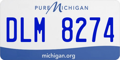 MI license plate DLM8274