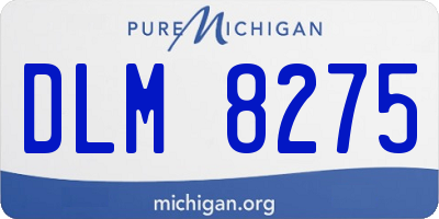 MI license plate DLM8275