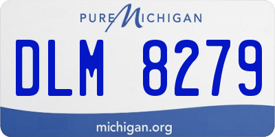 MI license plate DLM8279