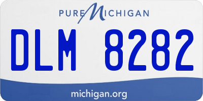 MI license plate DLM8282