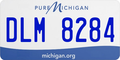 MI license plate DLM8284