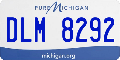 MI license plate DLM8292