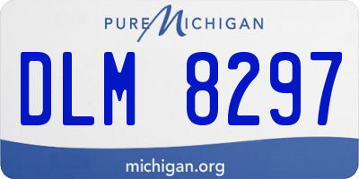 MI license plate DLM8297