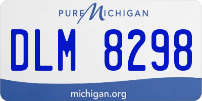 MI license plate DLM8298
