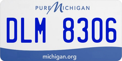 MI license plate DLM8306