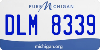 MI license plate DLM8339