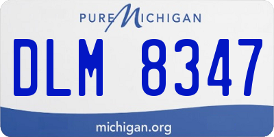MI license plate DLM8347