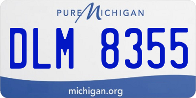 MI license plate DLM8355