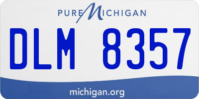 MI license plate DLM8357