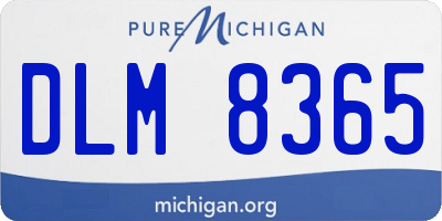 MI license plate DLM8365