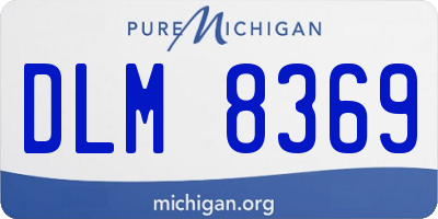 MI license plate DLM8369