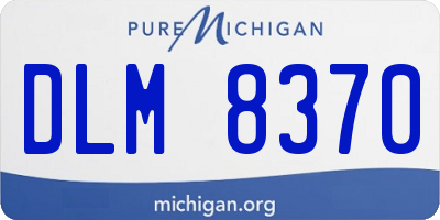 MI license plate DLM8370