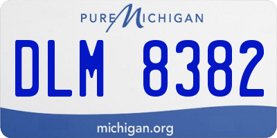 MI license plate DLM8382